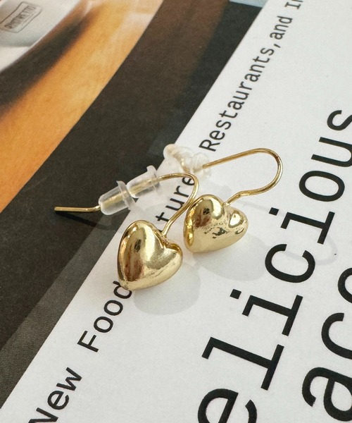 apres jour(アプレジュール)の「【apres jour×ARIAZ】ハートモチーフピアス(ピアス(両耳用)・レディース・シルバー/ゴールド・FREE)」の4枚目の写真