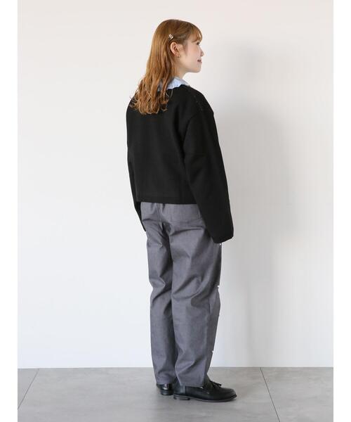 ehka sopo(エヘカソポ)の「パール付パンツ(その他パンツ・レディース・ブラック/グレー/ネイビー・F)」の9枚目の写真