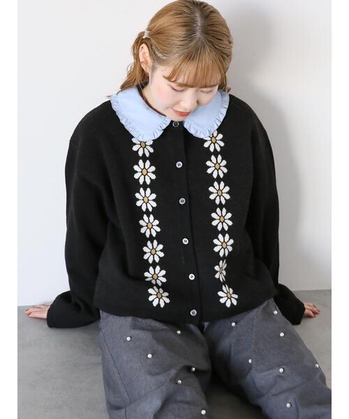 ehka sopo(エヘカソポ)の「パール付パンツ(その他パンツ・レディース・ブラック/グレー/ネイビー・F)」の6枚目の写真