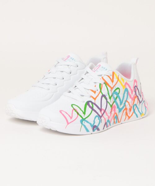 【セール】《SKECHERS》UNO LITE - HEART OF HEART（スニーカー）｜SKECHERS（スケッチャーズ）