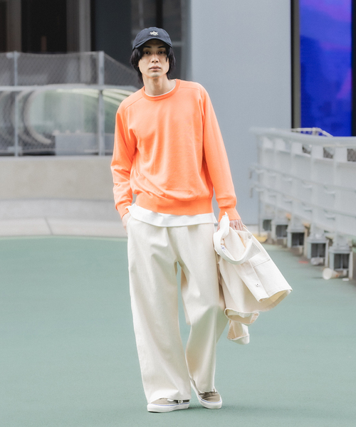 417 EDIFICE（フォーワンセブンエディフィス）の「Anti pilling / アンチピリング シルキークルー（ニット/セーター・メンズ・ベージュ/ネイビー/オレンジ/グレー/ブルー・SMALL/MEDIUM/LARGE）」の21枚目の写真