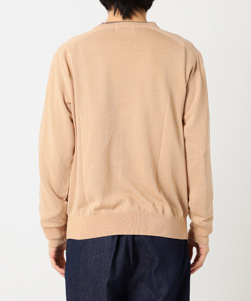 417 EDIFICE（フォーワンセブンエディフィス）の「Anti pilling / アンチピリング シルキークルー（ニット/セーター・メンズ・ベージュ/ネイビー/オレンジ/グレー/ブルー・SMALL/MEDIUM/LARGE）」の13枚目の写真
