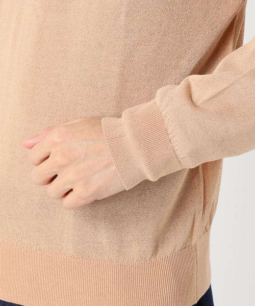 417 EDIFICE（フォーワンセブンエディフィス）の「Anti pilling / アンチピリング シルキークルー（ニット/セーター・メンズ・ベージュ/ネイビー/オレンジ/グレー/ブルー・SMALL/MEDIUM/LARGE）」の9枚目の写真