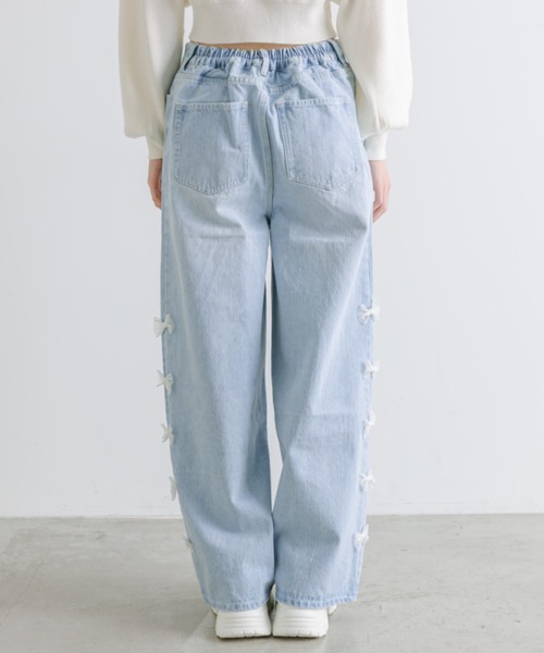 OLIVE des OLIVE(オリーブデオリーブ)の「【S/M展開】メニーリボンデニムパンツ 1041030060(デニムパンツ・レディース・サックスブルー/グレー/ブルー系その他・SMALL/MEDIUM)」の13枚目の写真