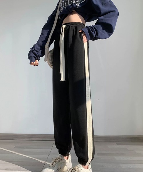 Miniministore(ミニミニストア)の「ジョガーパンツ スウェットパンツ 春夏秋(カーゴパンツ・レディース・ホワイト/ブラック/グレー・FREE)」の6枚目の写真