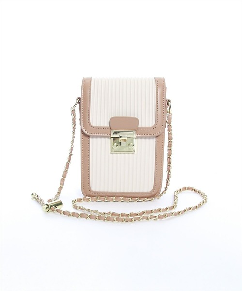 clear（クリア）の「配色ミニショルダーバッグ（ショルダーバッグ・レディース・ブラック/ベージュ/ブラウン・F）」の3枚目の写真