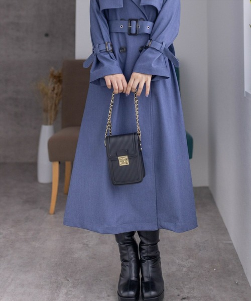 clear（クリア）の「配色ミニショルダーバッグ（ショルダーバッグ・レディース・ブラック/ベージュ/ブラウン・F）」の9枚目の写真