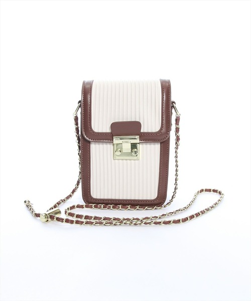 clear（クリア）の「配色ミニショルダーバッグ（ショルダーバッグ・レディース・ブラック/ベージュ/ブラウン・F）」の20枚目の写真