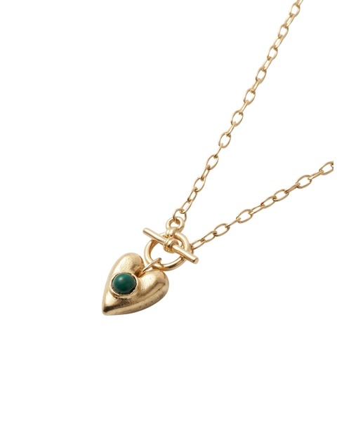セール】Stone Heart Necklace/ストーンハートネックレス