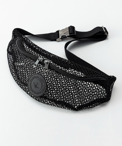 1PIU1UGUALE3  RELAX （ウノピゥウノウグァーレトレ リラックス）の「1PIU1UGUALE3 RELAX(ウノピゥウノウグァーレトレ リラックス)メッシュボディバッグ（ボディバッグ/ウエストポーチ・メンズ・ホワイト系その他/ブラック・ONESIZE）」の12枚目の写真