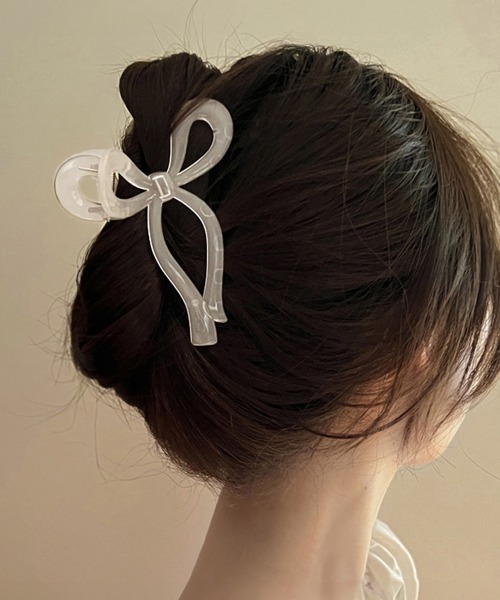 Miniministore（ミニミニストア）の「バンスクリップ ヘアクリップ 韓国風（バレッタ/ヘアクリップ・レディース・ベージュ/アイボリー/ブラウン/ブラック・FREE）」の4枚目の写真