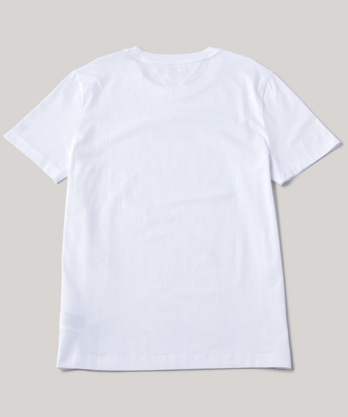 TOMMY HILFIGER(トミーヒルフィガー)の「スモールヒルフィガーTシャツ(Tシャツ/カットソー・メンズ・ホワイト/オレンジ/グリーン/ネイビー/ブラック・SMALL/MEDIUM/LARGE/X-LARGE)」の9枚目の写真