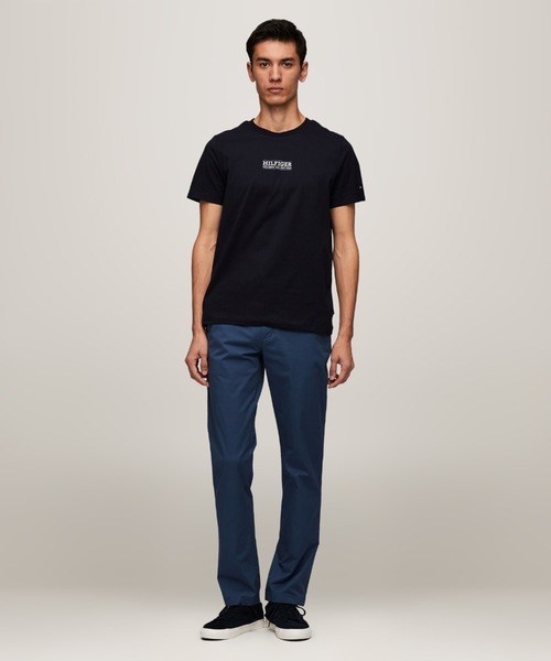 TOMMY HILFIGER(トミーヒルフィガー)の「スモールヒルフィガーTシャツ(Tシャツ/カットソー・メンズ・ホワイト/オレンジ/グリーン/ネイビー/ブラック・SMALL/MEDIUM/LARGE/X-LARGE)」の6枚目の写真
