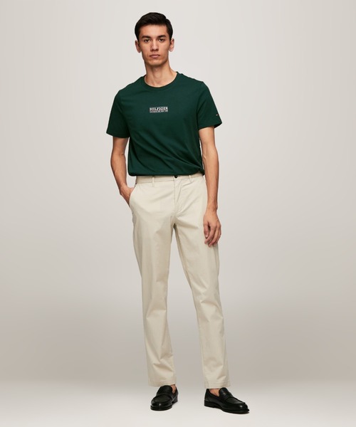 TOMMY HILFIGER(トミーヒルフィガー)の「スモールヒルフィガーTシャツ(Tシャツ/カットソー・メンズ・ホワイト/オレンジ/グリーン/ネイビー/ブラック・SMALL/MEDIUM/LARGE/X-LARGE)」の17枚目の写真