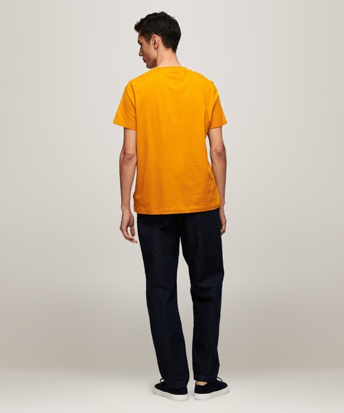 TOMMY HILFIGER(トミーヒルフィガー)の「スモールヒルフィガーTシャツ(Tシャツ/カットソー・メンズ・ホワイト/オレンジ/グリーン/ネイビー/ブラック・SMALL/MEDIUM/LARGE/X-LARGE)」の14枚目の写真