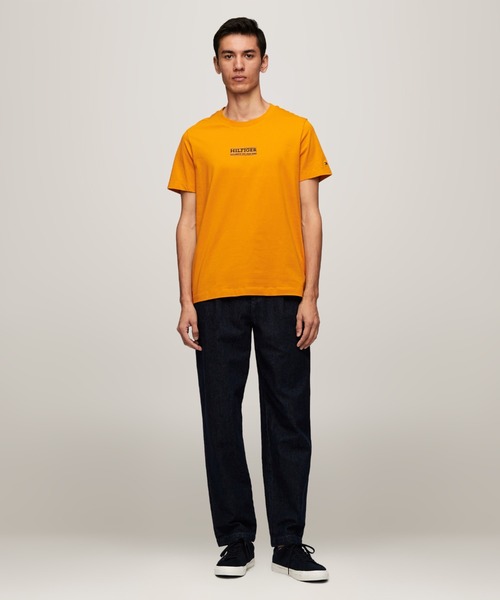 TOMMY HILFIGER(トミーヒルフィガー)の「スモールヒルフィガーTシャツ(Tシャツ/カットソー・メンズ・ホワイト/オレンジ/グリーン/ネイビー/ブラック・SMALL/MEDIUM/LARGE/X-LARGE)」の15枚目の写真
