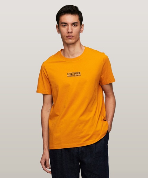 TOMMY HILFIGER(トミーヒルフィガー)の「スモールヒルフィガーTシャツ(Tシャツ/カットソー・メンズ・ホワイト/オレンジ/グリーン/ネイビー/ブラック・SMALL/MEDIUM/LARGE/X-LARGE)」の20枚目の写真