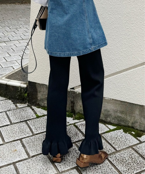 y/m by misato（イムバイミサト）の「裾フリルパンツ（その他パンツ・レディース・オフホワイト/グレー/ブラック・FREE）」の17枚目の写真