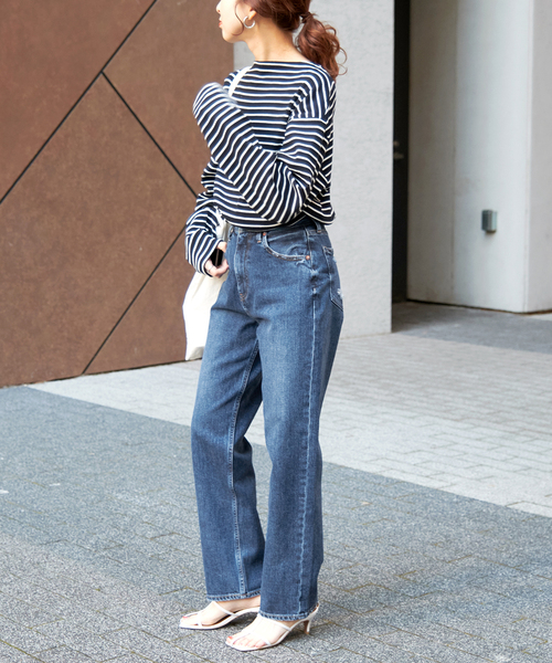 RED CARD TOKYO（レッドカード）の「【RED CARD TOKYO】別注One-Day（デニムパンツ・レディース・サックスブルー/ダークブルー・22/23/24/25）」の3枚目の写真