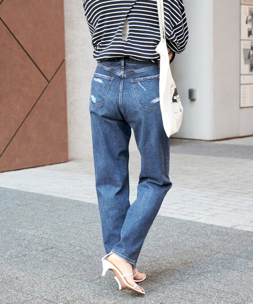 RED CARD TOKYO（レッドカード）の「【RED CARD TOKYO】別注One-Day（デニムパンツ・レディース・サックスブルー/ダークブルー・22/23/24/25）」の9枚目の写真