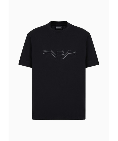 【国内即発】EMPORIO ARMANI ヘビージャージー ロゴ Tシャツ 国内即発】EMPORIO ARMANI ヘビージャージー ロゴ Tシャツ