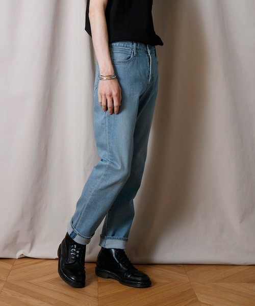 FACTOTUM（ファクトタム）の「【FACTOTUM】Eストレッチデニム ストレートパンツ 『Charles』（デニムパンツ・メンズ・ホワイト/ライトインディゴブルー/ブラック/インディゴブルー・30inch/31inch/29inch/32inch/28inch/29）」の10枚目の写真