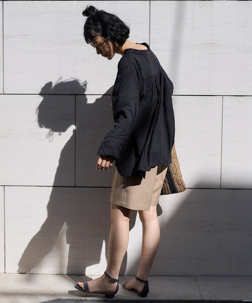 FREAK'S STORE（フリークスストア）の「インド シングルガーゼブラウス（シャツ/ブラウス・レディース・ブラック/ブルーグリーン/オフホワイト/ラベンダー・ﾌﾘ-）」の18枚目の写真