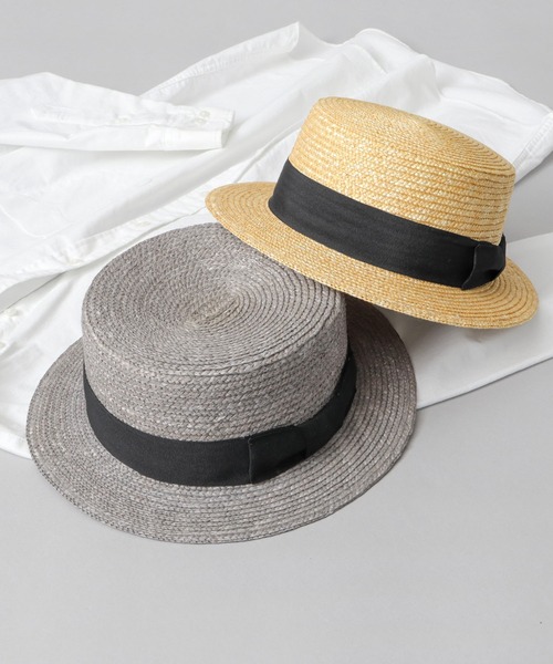 鈴木六夏さん THE9SHOP カンカン帽 KANKAN HAT 白 THE 9 SHOP カンカン