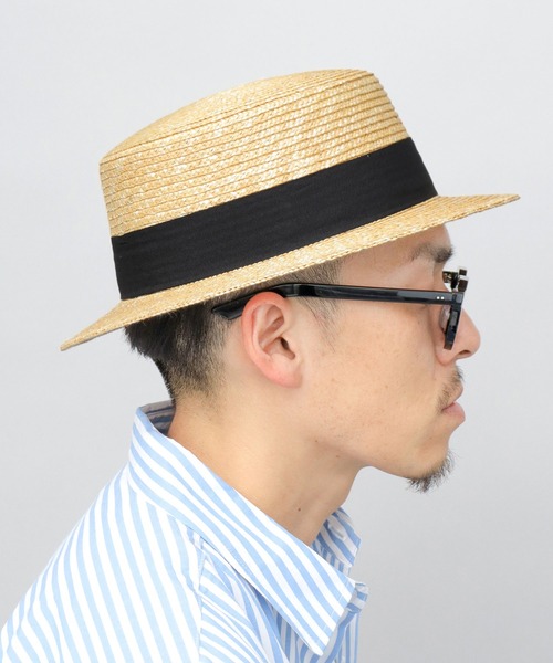 Ruben（ルーベン）の「麦わら カンカン帽（ハット・メンズ・ベージュ/グレー/ブラック/アイボリー・FREE）」の11枚目の写真