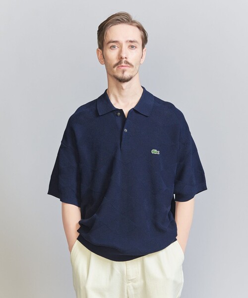 LACOSTE for BEAUTY&YOUTH ジャカード ニット ポロシャツ LACOSTE（ラコステ）の「＜LACOSTE for BEAUTY&YOUTH＞ ジャ