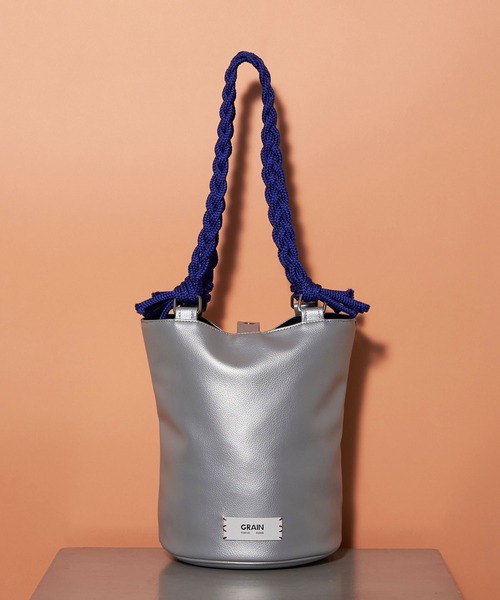 GRAIN(グレイン)の「【GRAIN/グレイン】三つ編みバケツトートバッグ(トートバッグ・レディース・グリーン/シルバー/ブラック・FREE)」の3枚目の写真