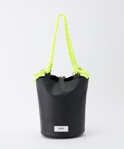GRAIN(グレイン)の「【GRAIN/グレイン】三つ編みバケツトートバッグ(トートバッグ・レディース・グリーン/シルバー/ブラック・FREE)」の4枚目の写真