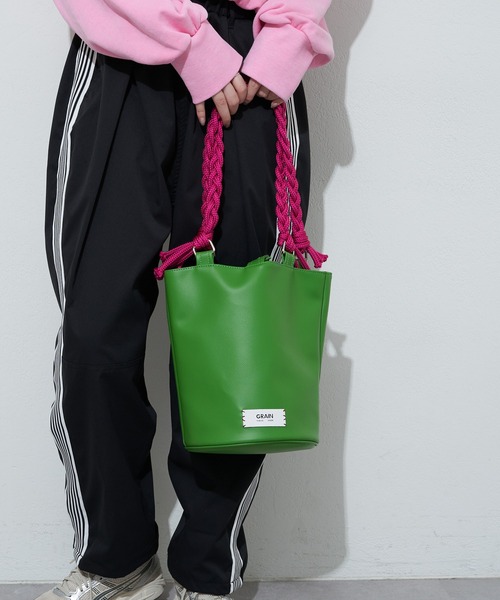 GRAIN(グレイン)の「【GRAIN/グレイン】三つ編みバケツトートバッグ(トートバッグ・レディース・グリーン/シルバー/ブラック・FREE)」の20枚目の写真