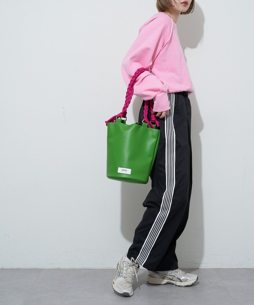 GRAIN(グレイン)の「【GRAIN/グレイン】三つ編みバケツトートバッグ(トートバッグ・レディース・グリーン/シルバー/ブラック・FREE)」の21枚目の写真