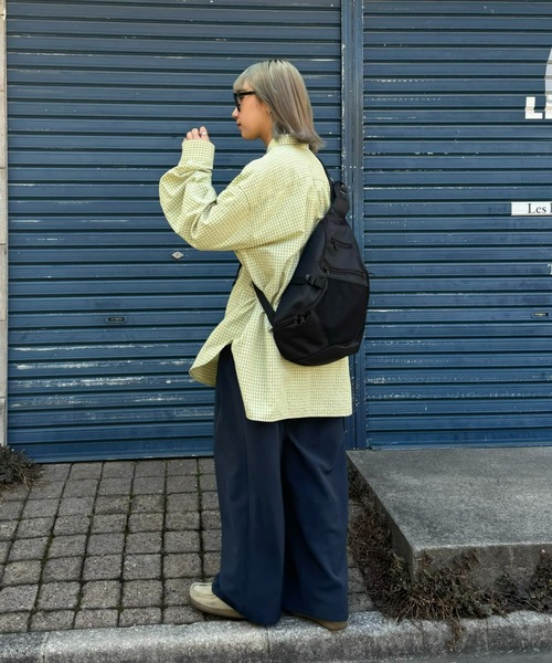 CIAOPANIC TYPY（チャオパニックティピー）の「【UNISEX】メッセンジャーバッグ / キーホルダー付き（ショルダーバッグ・メンズ・ブラック/カーキ/オレンジ・ONE SIZE）」の9枚目の写真