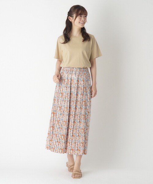 LAURA ASHLEY(ローラアシュレイ)の「【綿100%/ストレッチ】ベーシックTシャツ(Tシャツ/カットソー・レディース・ホワイト/ネイビー/ナチュラル・40/38)」の15枚目の写真