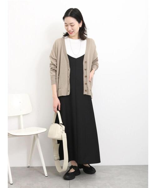 Samansa Mos2 blue（サマンサモスモスブルー）の「マルチスタイルVカーディガン（カーディガン/ボレロ・レディース・シルバーグレー/パープル/ミント/ベージュ/ブラック/オフホワイト/ブルー・L/M）」の17枚目の写真