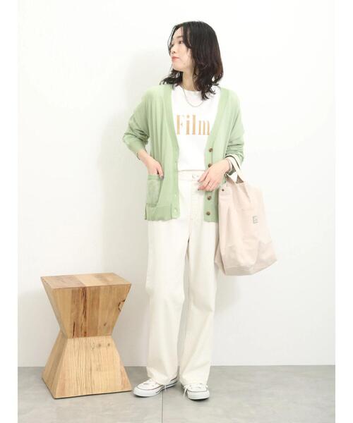 Samansa Mos2 blue（サマンサモスモスブルー）の「マルチスタイルVカーディガン（カーディガン/ボレロ・レディース・シルバーグレー/パープル/ミント/ベージュ/ブラック/オフホワイト/ブルー・L/M）」の20枚目の写真