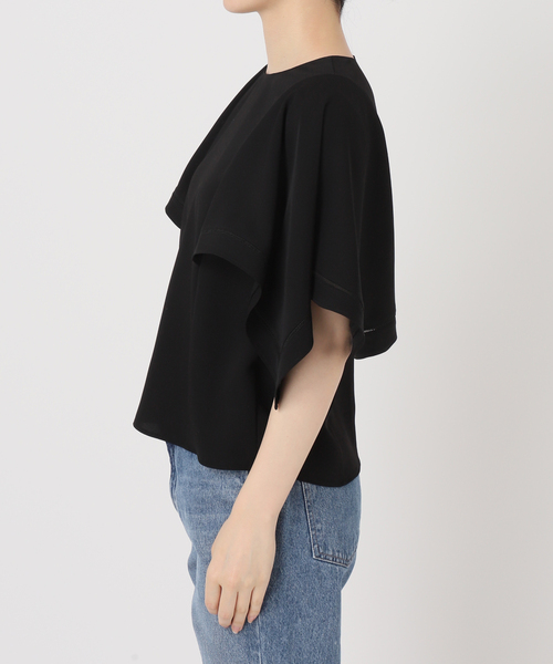 【NOBLE】ラダーラインケープフレアブラウス NOBLE】ラダーラインケープフレアブラウス Noble（ノーブル）の