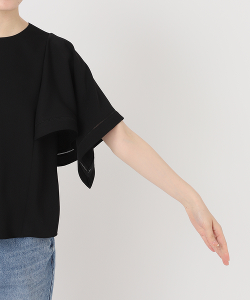 NOBLE】ラダーラインケープフレアブラウス Noble（ノーブル）の