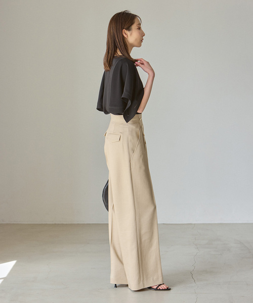 Noble（ノーブル）の「ラダーラインケープフレアブラウス（シャツ/ブラウス・レディース・ブラック/ホワイト系その他・FREE）」の21枚目の写真