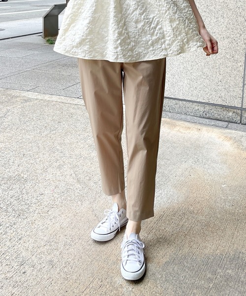 StyleSea(スタイルシー)の「【接触冷感・美脚・美シルエット】テーパードパンツ(その他パンツ・レディース・ベージュ/ブラック/モカ/テラコッタ・FREE)」の4枚目の写真