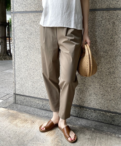 StyleSea(スタイルシー)の「【接触冷感・美脚・美シルエット】テーパードパンツ(その他パンツ・レディース・ベージュ/ブラック/モカ/テラコッタ・FREE)」の3枚目の写真