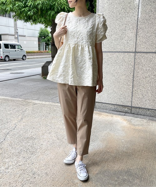 StyleSea(スタイルシー)の「【接触冷感・美脚・美シルエット】テーパードパンツ(その他パンツ・レディース・ベージュ/ブラック/モカ/テラコッタ・FREE)」の6枚目の写真