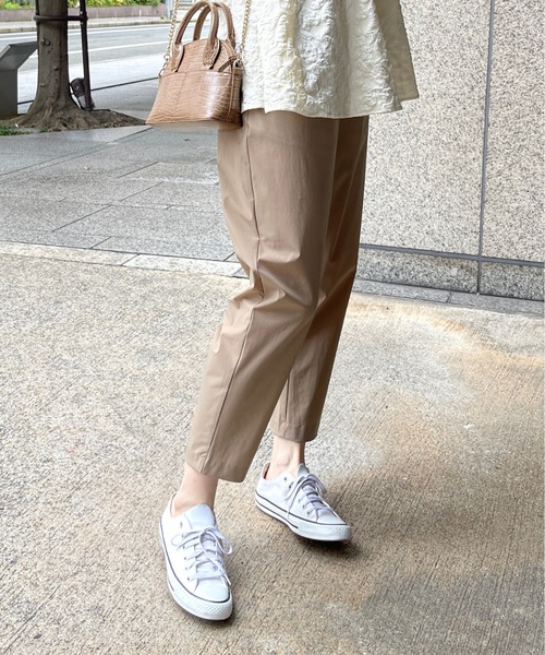 StyleSea(スタイルシー)の「【接触冷感・美脚・美シルエット】テーパードパンツ(その他パンツ・レディース・ベージュ/ブラック/モカ/テラコッタ・FREE)」の12枚目の写真