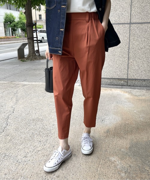 StyleSea(スタイルシー)の「【接触冷感・美脚・美シルエット】テーパードパンツ(その他パンツ・レディース・ベージュ/ブラック/モカ/テラコッタ・FREE)」の20枚目の写真