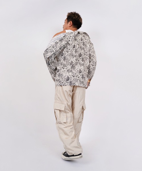 #Re:room(リルーム)の「レオパードオープンカラーロングスリーブシャツ(シャツ/ブラウス・メンズ・ホワイト/ブラック・M-L/S-M)」の5枚目の写真