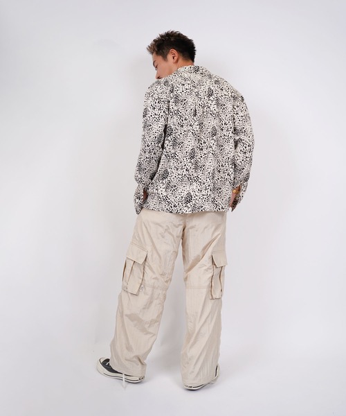 #Re:room(リルーム)の「レオパードオープンカラーロングスリーブシャツ(シャツ/ブラウス・メンズ・ホワイト/ブラック・M-L/S-M)」の6枚目の写真