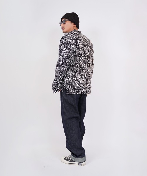 #Re:room(リルーム)の「レオパードオープンカラーロングスリーブシャツ(シャツ/ブラウス・メンズ・ホワイト/ブラック・M-L/S-M)」の10枚目の写真