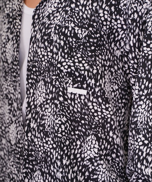 #Re:room(リルーム)の「レオパードオープンカラーロングスリーブシャツ(シャツ/ブラウス・メンズ・ホワイト/ブラック・M-L/S-M)」の13枚目の写真